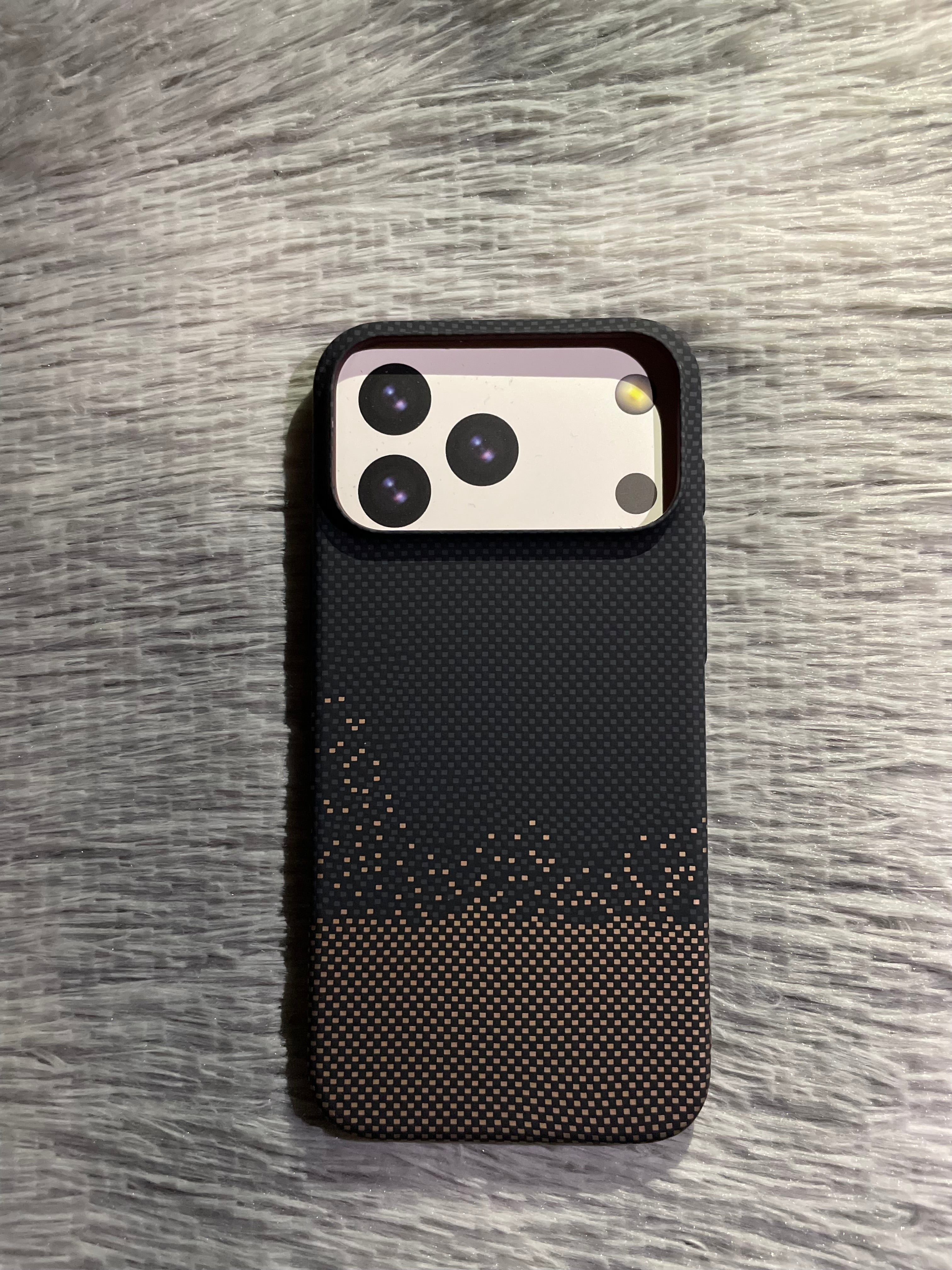Carbon Fiber Texture Slim Case For 17 Pro Max