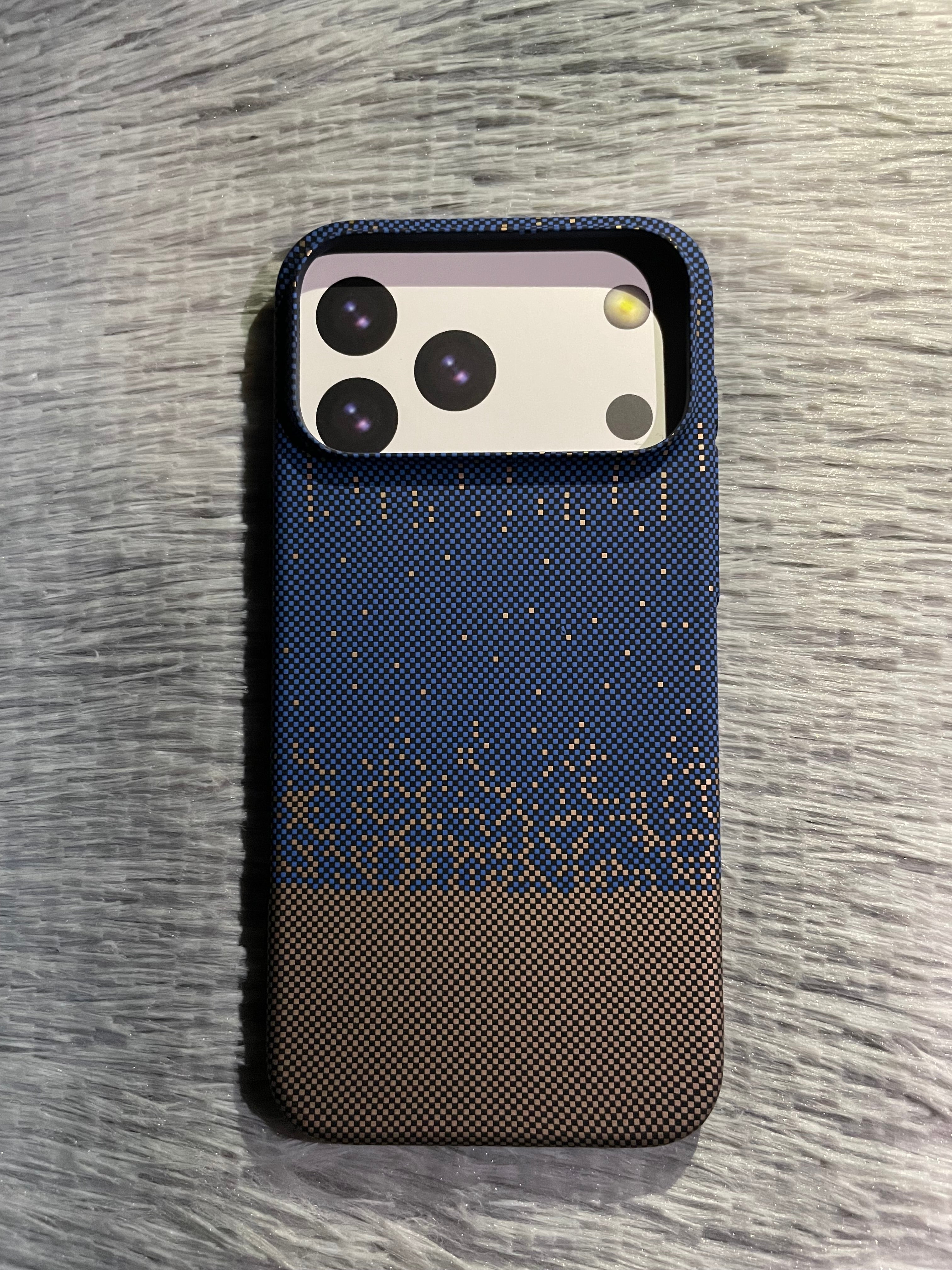 Carbon Fiber Texture Slim Case For 17 Pro Max