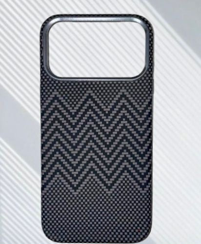 Carbon Fiber Texture Slim Case For 17 Pro Max